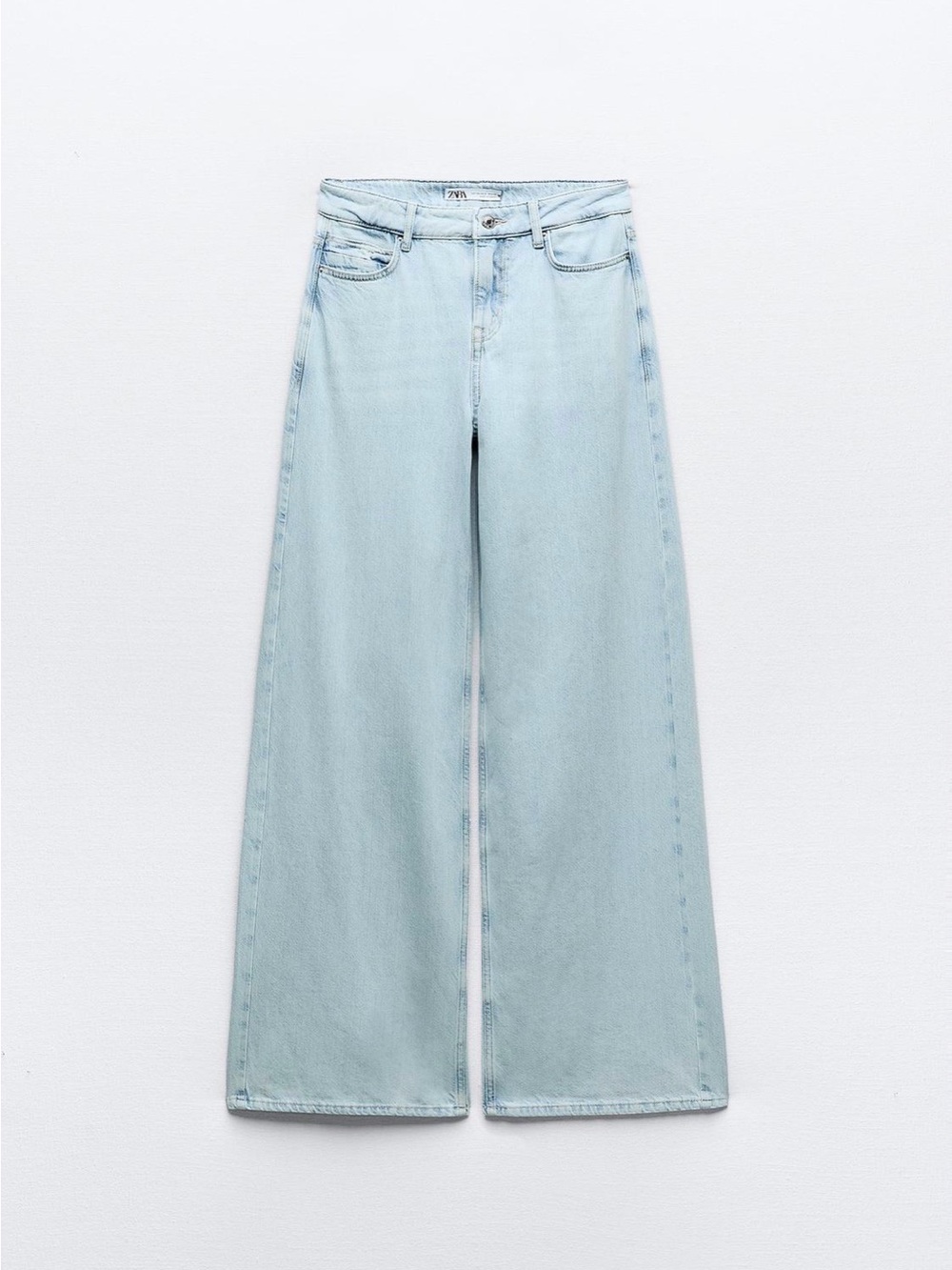Zara Z1975 Light Blue Wide Leg Jeans Size 4